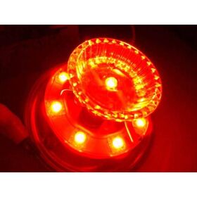 超流星 LED マーカーユニット 12V/24V 共用　レッド　 明るさ3倍 車幅灯に　補修品