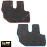 【運転席 足マット】 汎用マット　2t車全般　ブラック/フチブルー　フロアマット