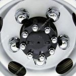 【リヤ ハブナットカバー　トラック用 500613】丸型ABS樹脂製クロームメッキ 10ヶ入 22ｍｍ　2