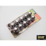 【リヤ ハブナットカバー　トラック用 500612】丸型ABS樹脂製クロームメッキ 10ヶ入 17ｍｍ