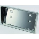 【ナンバー枠　中型】レトロに人気◆ウロコバイザー　丸棒付き