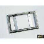 【ナンバー枠　中型】さりげないオシャレ国内製産25角ステンレス
