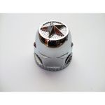 【ナットカバー　トラック用 500491】星型スターマークABS樹脂製クロームメッキ　41ｍｍ高さ60ｍｍ　2