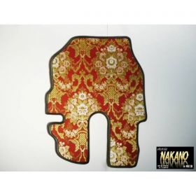 運転席　足マット　金華山　花篭（フローラル)　赤