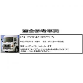 コーナーパネル メッキ　R/Lセット　日野大型 NEWプロフィア用2