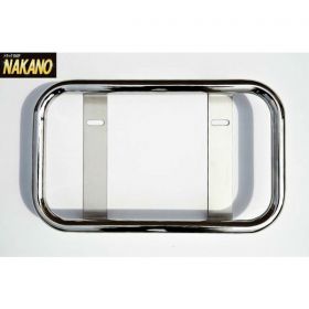 【ナンバー枠　中型】レトロに人気◆丸パイプ22Ф（ステンレス） 時光式ナンバー対応