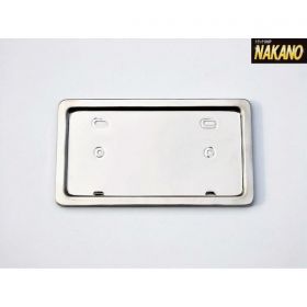 ☆純正タイプ【平型ステンレス ナンバー枠 大型】安くて頑丈 オーソドックスなナンバー枠 ステンレスで錆びにくい ナンバープレートの保護