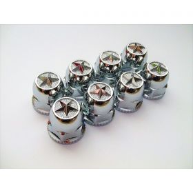 【ナットカバー　トラック用 500491】星型スターマークABS樹脂製クロームメッキ　41ｍｍ高さ60ｍｍ