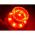 超流星 LED マーカーユニット 12V/24V 共用　レッド　 明るさ3倍 車幅灯に　補修品