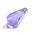 ダイヤカットアクリル　シフトノブ　115ｍｍ　パープル（紫）3